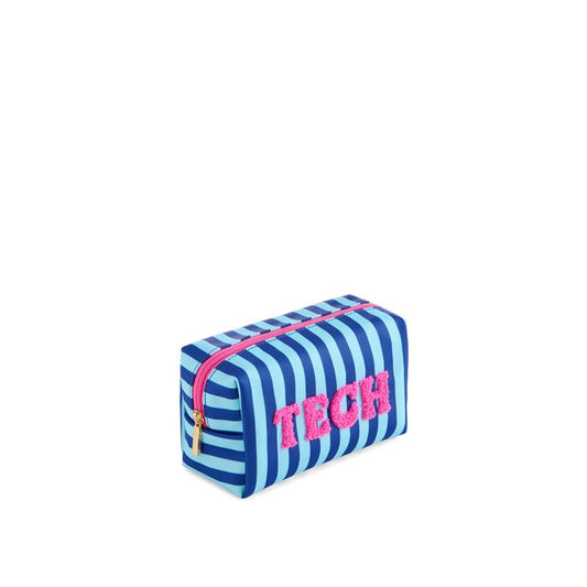 "TECH" SMALL ZIP POUCH,BLUE