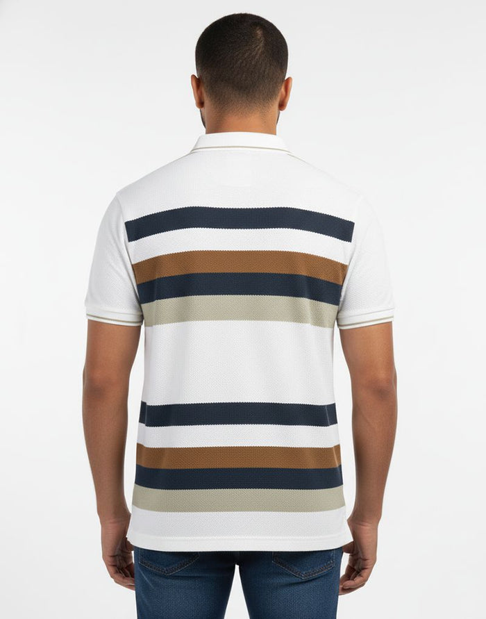 STRIPED POLO T - SHIRT