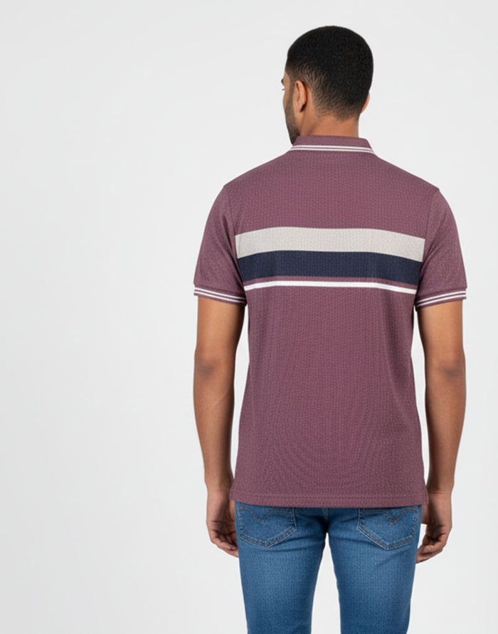 STRIPED POLO T - SHIRT