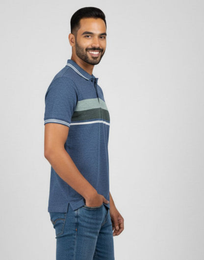 STRIPED POLO T - SHIRT