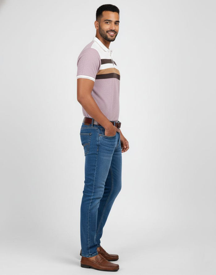 STRIPED POLO T - SHIRT