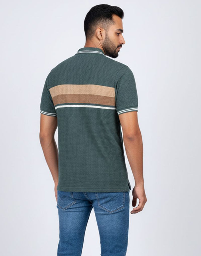 STRIPED POLO T - SHIRT