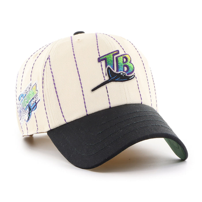 TAMPA BAY RAYS COOPERSTOWN RAWLINGS PINSTRIPE '47 CLEAN UP
