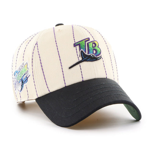 TAMPA BAY RAYS COOPERSTOWN RAWLINGS PINSTRIPE '47 CLEAN UP