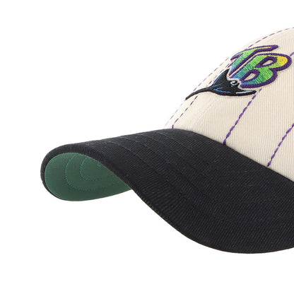TAMPA BAY RAYS COOPERSTOWN RAWLINGS PINSTRIPE '47 CLEAN UP