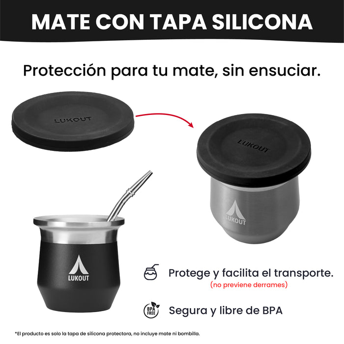 Tapa Silicona Mate Llaima 170 ml