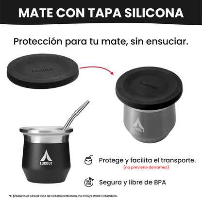 Tapa Silicona Mate Llaima 170 ml