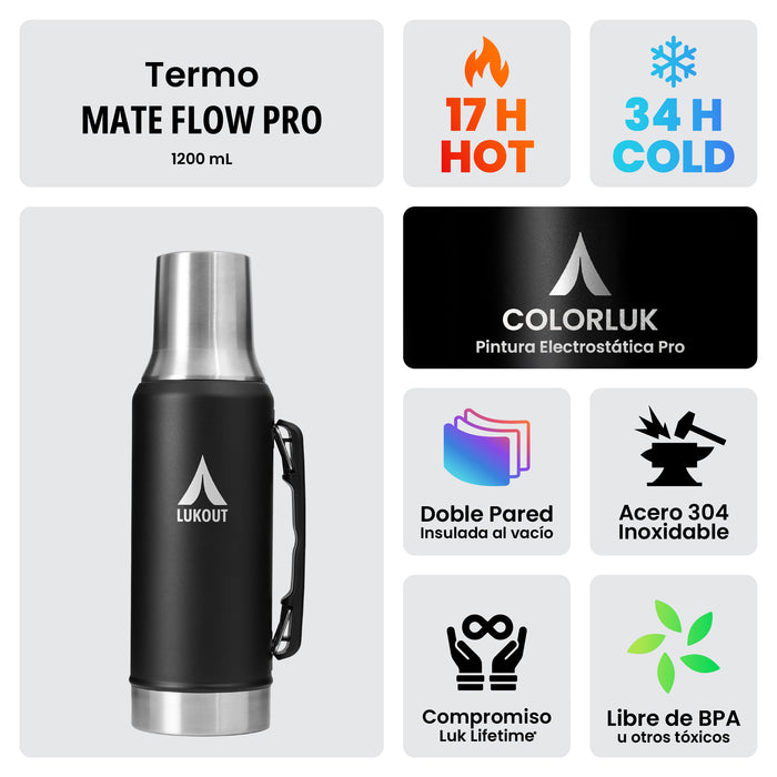 Termo Mate Flow PRO 1200 ml