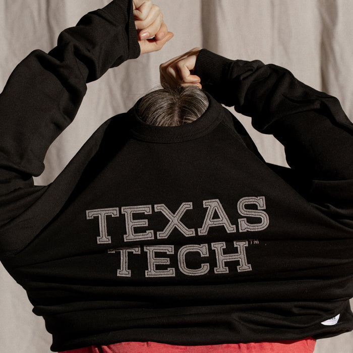 Texas Tech™ Official Crewneck Custom Sweatshirt (Black)