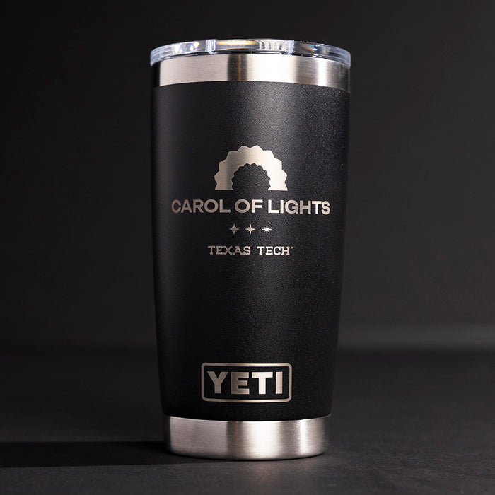 Texas Tech X YETI - Carol of Lights® Rambler® 20 oz Tumbler