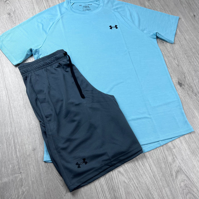 Under Armour Textured Set - Blue/Grey