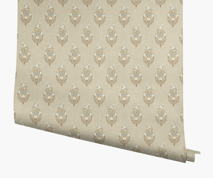 Paisley Wallpaper - Linen