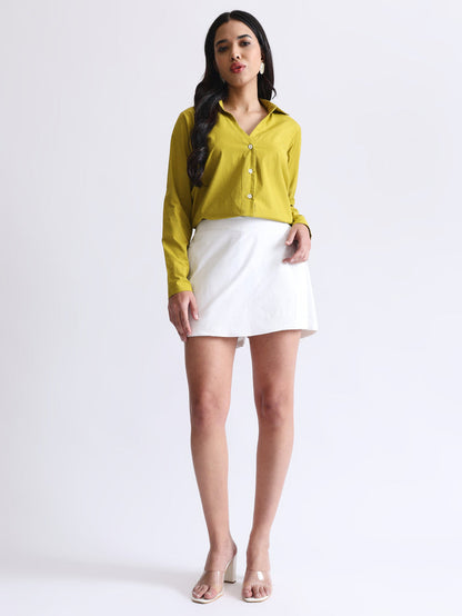White Skort