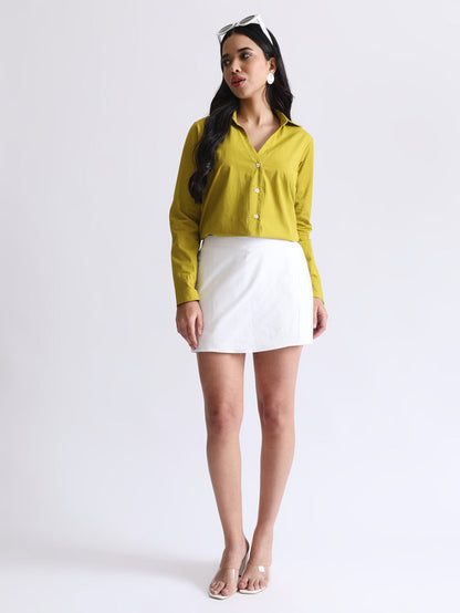 White Skort