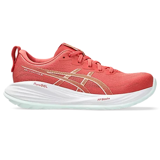 Women's Asics Gel-Cumulus 27 Dark Pink/ Cream-SOULIER, shoes-33-OFF