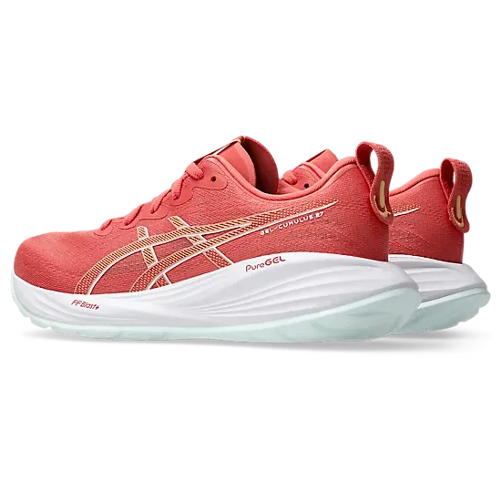 Women's Asics Gel-Cumulus 27 Dark Pink/ Cream-SOULIER, shoes-33-OFF