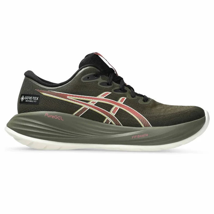 Women's Asics Gel-Cumulus 27 GTX BROWN STONE/DARK PINK CLAY-SOULIER, shoes-33-OFF