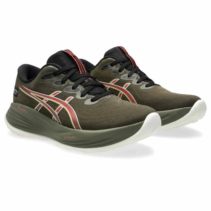 Women's Asics Gel-Cumulus 27 GTX BROWN STONE/DARK PINK CLAY-SOULIER, shoes-33-OFF