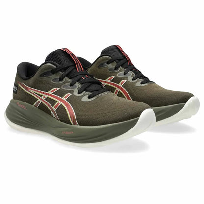 Women's Asics Gel-Cumulus 27 GTX BROWN STONE/DARK PINK CLAY-SOULIER, shoes-33-OFF