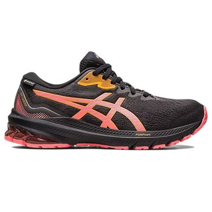 Women's Asics GT-1000 11 GTX Black/Papaya-SOULIER, shoes-33-OFF